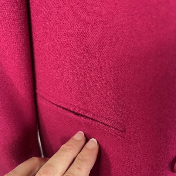 Vintage Jones New York Blazer Jacket size 14 Hot Pink Wool Y2K 80's 90's Career - Picture 12 of 16